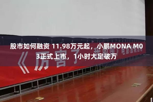 股市如何融资 11.98万元起，小鹏MONA M03正式上市，1小时大定破万