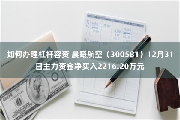 如何办理杠杆容资 晨曦航空（300581）12月31日主力资金净买入2216.20万元